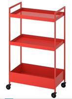 Nieuwe Ikea Nissafors roltafel, rood. Opbergmeubel, Ophalen, Nieuw