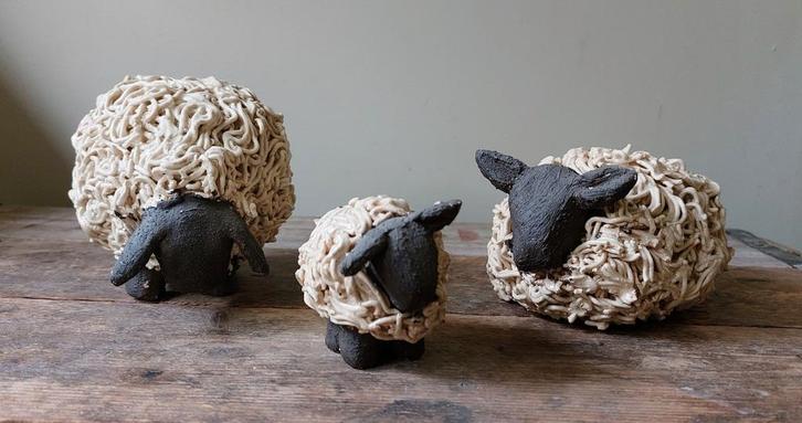 keramiek, schaapjes, Antiek en Kunst, Antiek | Keramiek en Aardewerk, Ophalen of Verzenden