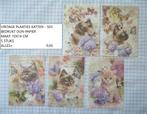 👍nu 0,40: vintage plaatjes katten 503 ( alleen verzenden, Hobby en Vrije tijd, Kaarten | Zelf maken, Ophalen, Nieuw, Dieren, Knipvel
