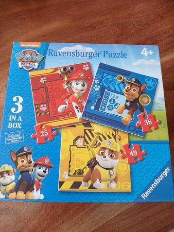 3 paw patrol puzzels te koop beschikbaar voor biedingen