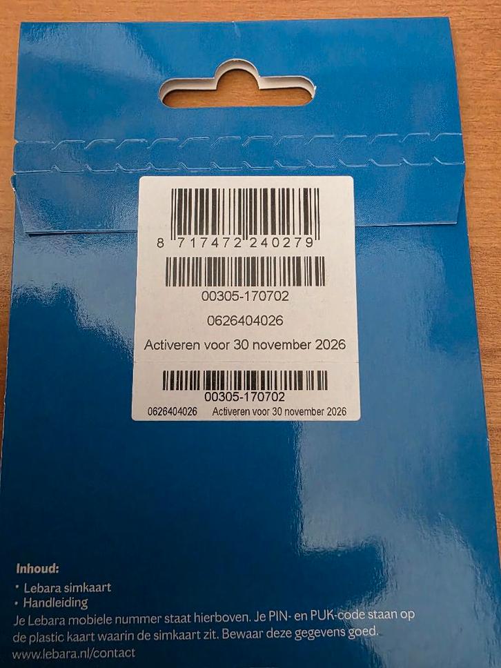 Mooi prepaid simkaart 06-26404026, Telecommunicatie, Prepaidkaarten en Simkaarten, Nieuw, Prepaidkaart, Overige providers, Ophalen