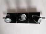 Plafondlamp /wandlamp met 3 spots als nieuw, Ophalen of Verzenden, Zo goed als nieuw, Metaal of Aluminium