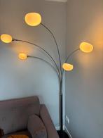 Staande zilver metalen Tentakel lamp met marmeren voetstuk, Huis en Inrichting, Lampen | Vloerlampen, Ophalen, Zo goed als nieuw