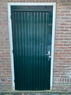 Houten schuurdeur met kozijn - 90x200 cm, Doe-het-zelf en Verbouw, Deuren en Horren, Ophalen, Gebruikt, 80 tot 100 cm, Buitendeur