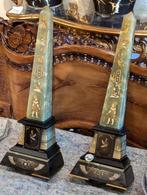 Paar antieke obelisk Egypte. 54 cm hoog   €545., Antiek en Kunst, Ophalen
