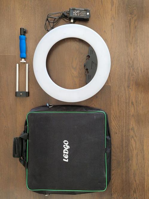 Ring (selfie) licht Ledgo LG-R320C (met tas), Audio, Tv en Foto, Fotografie | Fotostudio en Toebehoren, Zo goed als nieuw, Ophalen