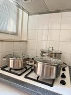 GreenPan Pannenset - 3 Delig, Ophalen, Gebruikt, Keramische plaat, Pannenset