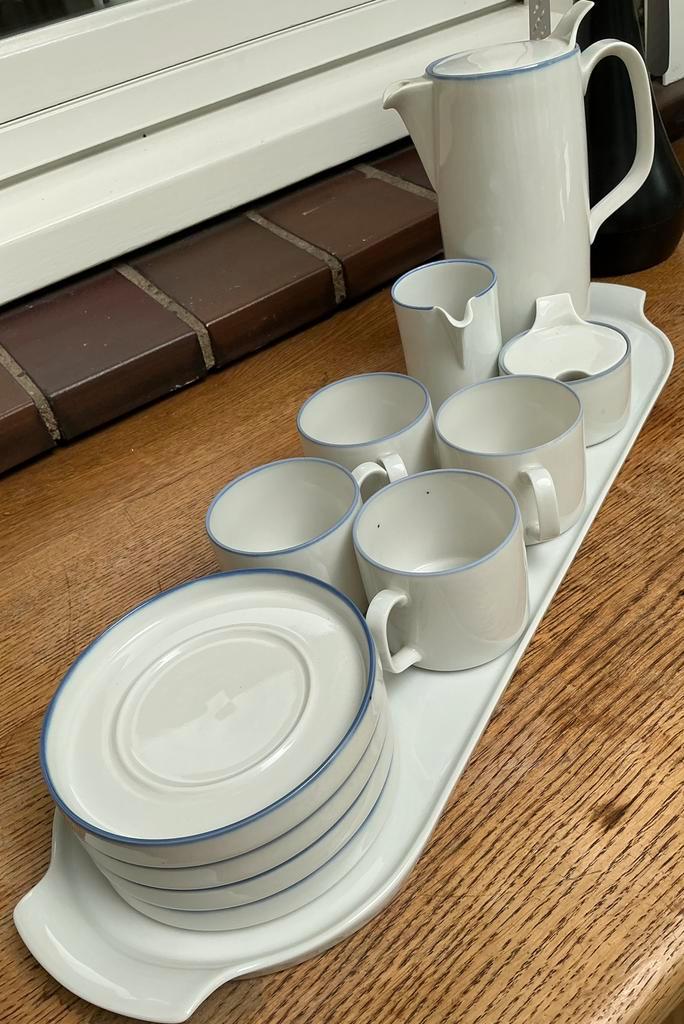 Tête a tête servies Pieter Stockmans 100 jaar Mosa, Antiek en Kunst, Antiek | Servies los, Ophalen of Verzenden