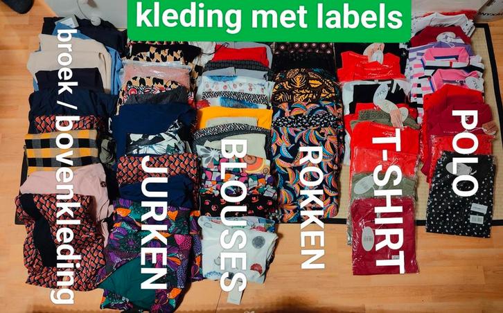 Nieuwe dames kleding met labels, 103 stuks!
€5,30 per stuk., Kleding | Dames, Dames-kledingpakketten, Nieuw, Maat 46/48 (XL) of groter