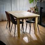Teak houten tafel 160 x 90 x 78, Ophalen, Rechthoekig, 150 tot 200 cm, 50 tot 100 cm