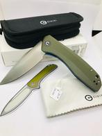 CIVIVI Baklash C801A - Satin Drop Point - Green G10 - Blue L, Ophalen of Verzenden, Nieuw