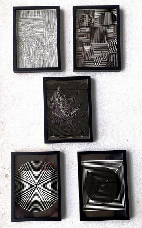 Victor Vasarely Cinetiques 5 Multiple print 3D frame-COA, Antiek en Kunst, Kunst | Overige Kunst, Ophalen of Verzenden