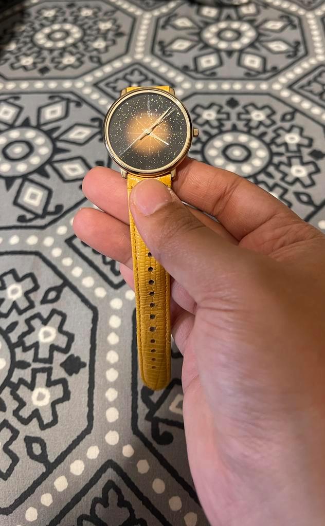 Fossil Dameshorloge Lederen Band, Sieraden, Tassen en Uiterlijk, Horloges | Dames, Zo goed als nieuw, Polshorloge, Fossil, Overige materialen