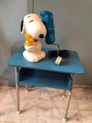 Vintage Snoopy telefoon spaarpot werkend getest ACL-97