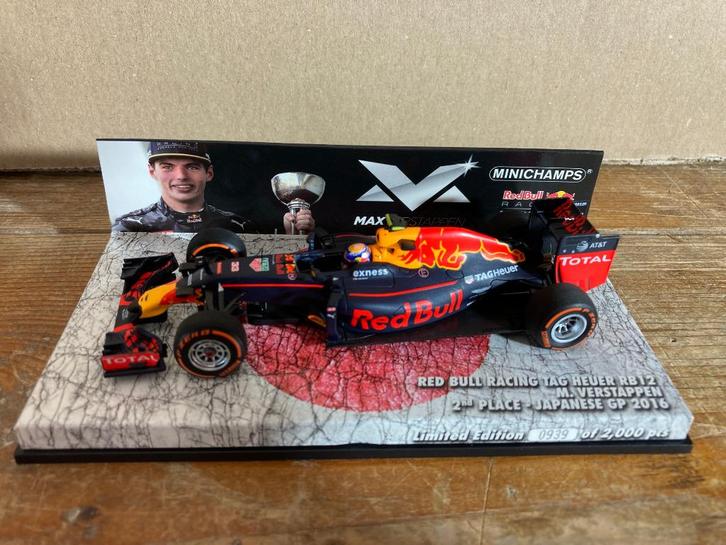 ✅ Max Verstappen 1:43 editie 13 2e plaats Japan GP 2016, Verzamelen, Automerken, Motoren en Formule 1, Nieuw, Formule 1, Ophalen of Verzenden