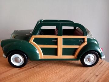 Sylvanian families groene cabrio/auto/morris minor beschikbaar voor biedingen