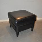 Schapenleren hocker (zwart) King's Design, Gebruikt, Vierkant, Leer, 75 tot 100 cm