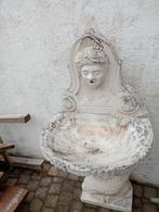 Stenen beeld tuinwasbak (massief), Tuin en Terras, Waterpartijen en Fonteinen, Ophalen, Zo goed als nieuw, Beton, Waterornament