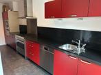 Rode keuken met inbouwapparatuur, Huis en Inrichting, Keuken | Complete keukens, Ophalen, Gebruikt, Enkelwandige keuken, Composiet