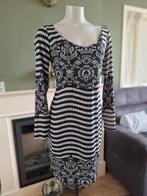 Eroke zwart crème jurk IT 42 NL 38 M gratis verzenden in NL, Maat 38/40 (M), Verzenden, Zwart, Zo goed als nieuw