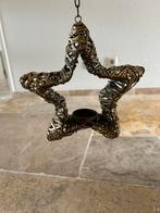 Hangende metalen ster met waxine licht houder, Ophalen of Verzenden, Zo goed als nieuw