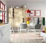 Ikea uitschuifbare tafel wit (goede staat), Huis en Inrichting, Tafels | Eettafels, Ophalen, 100 tot 150 cm, Zo goed als nieuw