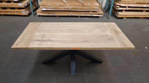 Recht oud eiken tafelblad van 100x195cm, 4,5cm dik, Huis en Inrichting, Tafels | Eettafels, Nieuw, 100 tot 150 cm, 150 tot 200 cm