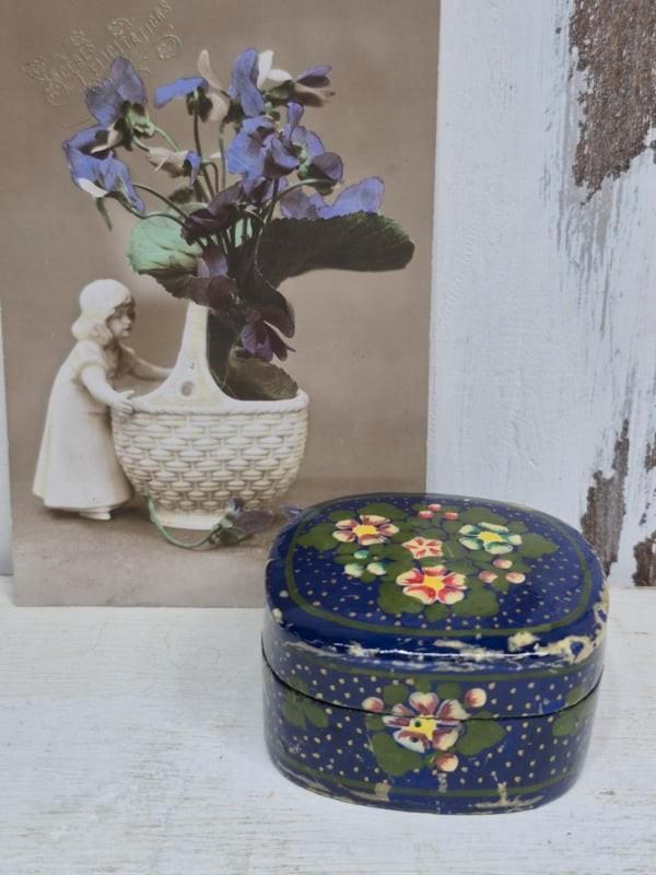 Brocante lakdoosje, Antiek en Kunst, Curiosa en Brocante, Ophalen of Verzenden