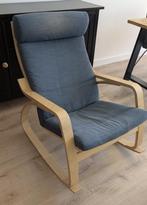 IKEA POÄNG Fauteuil Schommelstoel Donkerblauw, Huis en Inrichting, Ophalen, Nieuw, 75 tot 100 cm, 50 tot 75 cm
