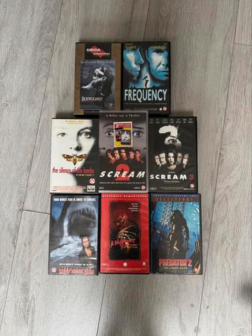 Horror & Thriller VHS set – 8 stuks beschikbaar voor biedingen