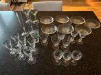 Oude tot zeer oude kristallen glaasjes en schoteltjes, Antiek en Kunst, Antiek | Glas en Kristal, Ophalen of Verzenden