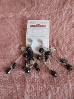 Zilverkleurige oorhangers met bedeltjes, Verzenden, Nieuw, Zwart, Hangers