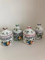 Vintage - Kruidenpotjes set van 4 - made in Italy, Antiek en Kunst, Ophalen of Verzenden