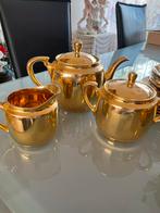 Goudkleurig Theeservies, Gebruikt, Ophalen of Verzenden, Effen, Porselein