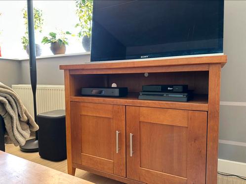 Tv meubel 95cm x 51cm (lxb), kersenhout blank gelakt, Huis en Inrichting, Kasten | Televisiemeubels, Gebruikt, Minder dan 100 cm
