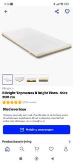 Topper traagschuim, Ophalen, 90 cm, Eenpersoons, Zo goed als nieuw