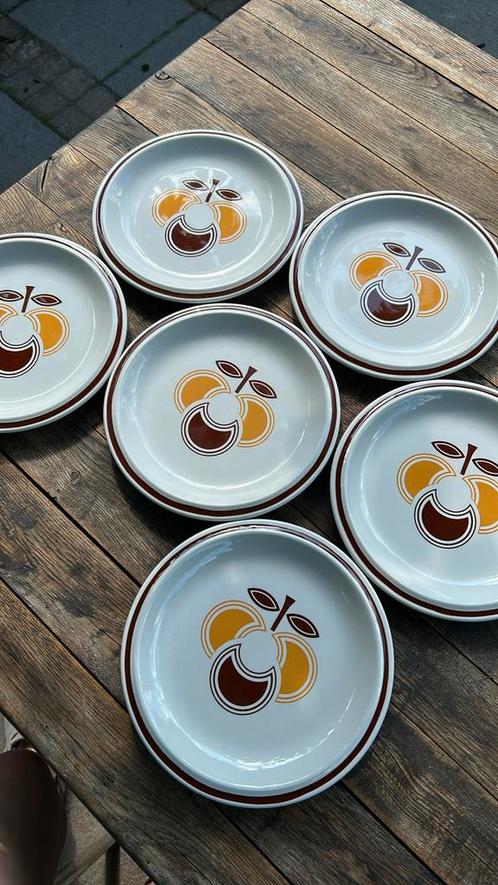 6 vintage oude bordjes Richard Ginori Italy ongebruikt, Antiek en Kunst, Antiek | Servies los, Ophalen of Verzenden