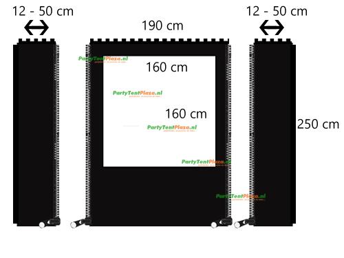 Doe-Het-Zelf Verandazeil – Winddicht, Sterk en Flexibel, Tuin en Terras, Tuinhuizen, Nieuw, Kunststof, 250 tot 500 cm, 1 raam