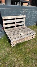 Palletbank/stoel, Tuin en Terras, Ophalen, Zo goed als nieuw, Hout