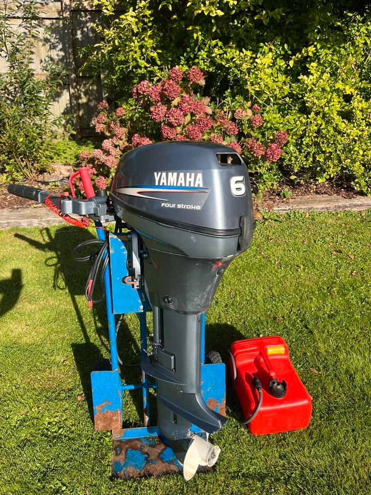 Yamaha 6pk 4takt Elektrische Start, Watersport en Boten, Buiten- en Binnenboordmotoren, Zo goed als nieuw, Benzine, Buitenboordmotor