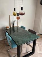 Marmeren eettafel, Huis en Inrichting, Tafels | Eettafels, Ophalen, Overige materialen, 50 tot 100 cm, Zo goed als nieuw