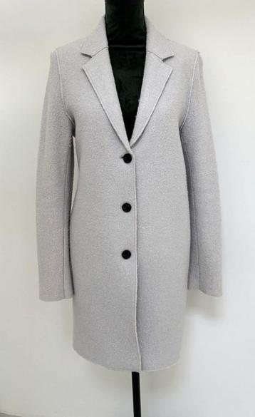 Z.G.A.N! Mango boucle (tussen) jas mantel wol licht grijs S beschikbaar voor biedingen