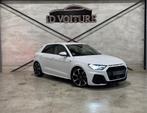 Audi A1 Sportback 35 TFSI S-Line 150PK LEDER|KEYLESS|LED|VOL, Auto's, Zwart, 4 cilinders, 150 pk, Wit
