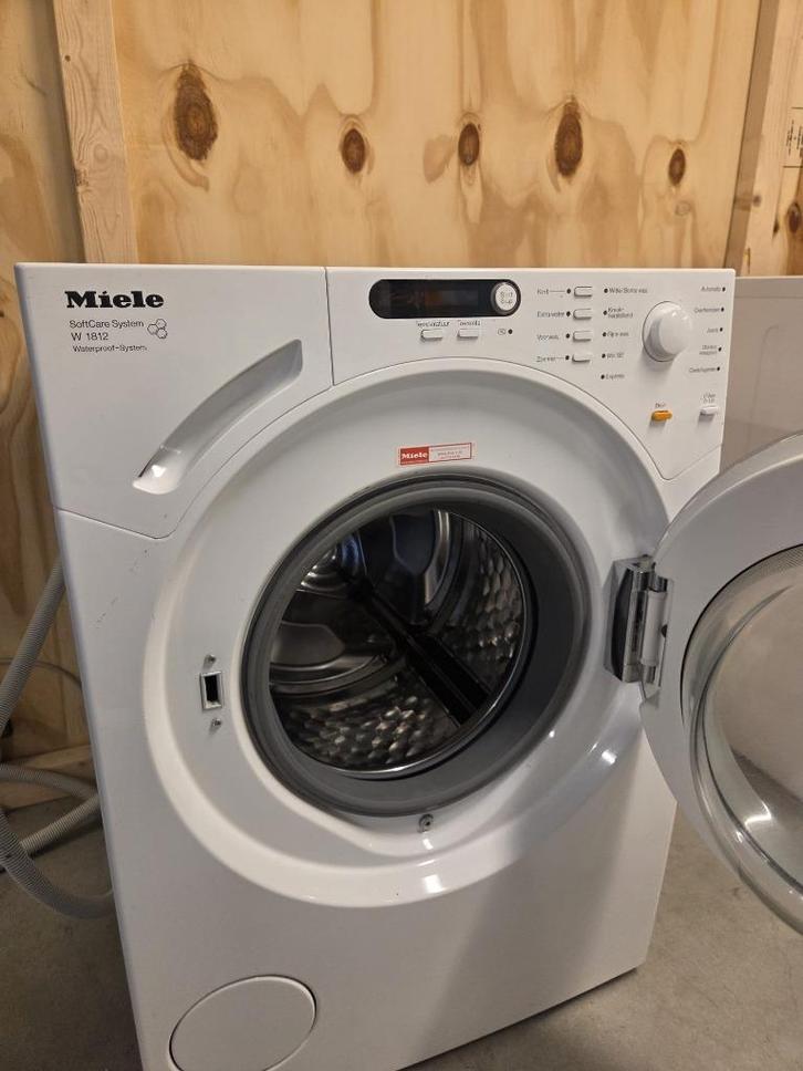 Miele wasmachine gebruikt, Witgoed en Apparatuur, Wasmachines, Gebruikt, Voorlader, 6 tot 8 kg, 85 tot 90 cm, 1200 tot 1600 toeren