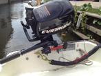 Evinrude langstaart buitenboordmotor 6pk 4-takt met 12L tank, Watersport en Boten, 5 tot 10 pk, Benzine, Buitenboordmotor, Gebruikt