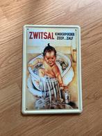 Blikken vintage bordje ‘zwitsal’, Ophalen of Verzenden, Zo goed als nieuw, Minder dan 50 cm