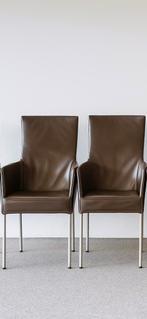 6 stuks prachtige eetkamer stoelen 6 stoelen donkerbruin, Ophalen, Zo goed als nieuw, Bruin, Vijf, Zes of meer stoelen