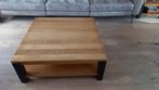 Salontafel Eiken, Ophalen, 100 tot 150 cm, Vierkant, 50 tot 100 cm
