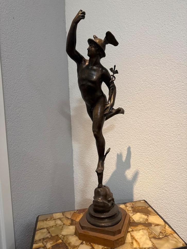 Bronzen Beeld van Mercurius, Antiek en Kunst, Antiek | Koper en Brons, Ophalen