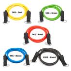Tube Set Fitness Elastiek Weerstandsbanden met handvatten, Sport en Fitness, Fitnessmaterialen, Ophalen of Verzenden, Nieuw, Benen